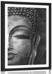 Dovido Poszter paszportuval Buddha arc fekete fehérben - 30x45 white
