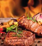 Dovido Öntapadó fotótapéta grillezett marha steak - 245x270