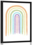 Dovido Poszter pasztell szivárvány Mid-Century - 20x30 black