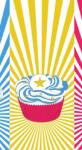 Dovido Tapéta pop art cupcakes - 147x270