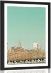 Dovido Poszter paszpartuval New York felhőkarcolóival. - 30x45 white