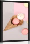 Dovido Poszter macaroons egy tölcsérben - 30x45 white