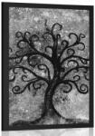 Dovido Poszter fekete fehér életfa - 40x60 silver