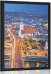 Dovido Poszter Pozsony éjszakai kilátása fekete-fehérben - 20x30 black