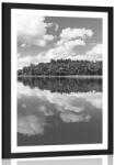 Dovido Poszter paszpartuval: fekete-fehér nyári természet. - 20x30 no frame