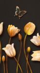 Dovido Öntapadó tapéta tulipánok arany motívummal - 147x270
