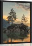 Dovido Poszter hegyi táj a tónál - 30x45 white