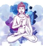 Dovido Öntapadó tapéta Buddha illusztrációja - 245x270