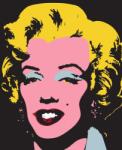 Dovido Tapéta pop art Marilyn Monroe fekete háttéren - 294x270