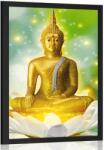 Dovido Poszter arany Buddha lótuszvirágon - 30x45 black