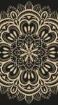 Dovido Tapéta Mandala fekete háttéren - 147x270