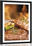 Dovido Poszter paszportuval grillezett marha steak - 40x60 black