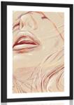 Dovido Poszter paszportuval női arc részletei - 40x60 black