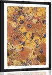 Dovido Poszter paszpartuval - G. Klimt által inspirált absztrakció. - 40x60 white