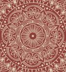 Dovido Öntapadó tapéta Mandala bordó háttéren - 245x270
