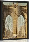 Dovido Poszter Manhattan híd New York ban - 30x45 black