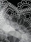 Dovido Tapéta Mandala elemei fekete fehérben - 196x270