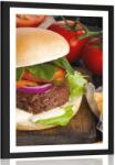 Dovido Poszter paszportuval amerikai hamburger - 60x90 no frame
