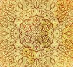 Dovido Tapéta arany etnikus Mandala - 294x270