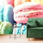 Dovido Öntapadó fotótapéta színes macaron sütemény - 441x297