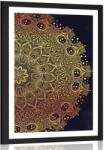 Dovido Poszter paszportuval arany keleti Mandala - 20x30 silver