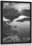 Dovido Poszter csodás hegyi panoráma fekete fehérben - 20x30 silver