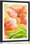 Dovido Poszter paszportuval piros tulipánok vintage kivitelben - 20x30 no frame