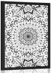 Dovido Poszter etnikus mintás fekete fehérben - 40x60 silver