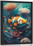 Dovido Poszter szürreális bohóchal - 40x60 black