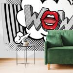 Dovido Öntapadó tapéta stílusos szürke pop art - WOW! - 441x297
