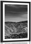 Dovido Poszter paszportuval Death Valley Nemzeti Park fekete-fehérben - 60x90 silver