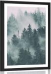Dovido Poszter paszportuval erdő ködben - 60x90 white - dovido - 26 920 Ft