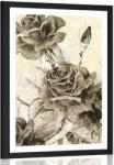 Dovido Poszter pszportuval vintage csokor szépia kivitelben - 20x30 silver