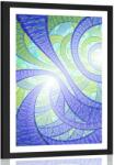 Dovido Poszter paszpartuval fraktál absztrakció. - 40x60 black