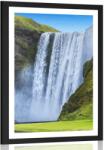 Dovido Poszter paszportuval ikonikus vízesés Izlandon - 20x30 silver