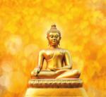 Dovido Öntapadó fotótapéta arany Buddha szobor - 294x270