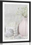 Dovido Poszter paszportuval romantikus Shabby Chic csendélet - 20x30 black