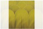 Dovido Öntapadó tapéta mustár szivárvány minta Mid-Century - 245x270