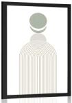 Dovido Poszter modern szivárvány körökkel Mid-Century. - 40x60 no frame