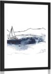 Dovido Poszter paszportuval jacht a tengeren - 30x45 white