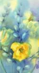 Dovido Tapéta akvarell sárga tulipánok - 147x270