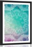 Dovido Poszter paszpartuval pasztell Mandala. - 40x60 no frame