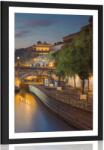 Dovido Poszter paszpartuval Párizs rakpartja. - 20x30 black