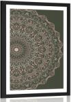 Dovido Poszter paszportuval Mandala vintage stílusban - 20x30 black