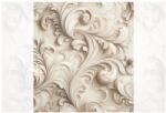 Dovido Tapéta elegáns bézs ornamentika márványon - 245x270
