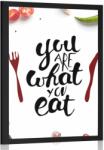 Dovido Poszter idézettel - You are what you eat - 30x45 black