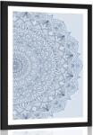 Dovido Poszter paszportuval Mandala része kék színben - 40x60 black
