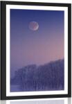 Dovido Poszter paszportuval telihold a falu felett - 40x60 silver