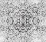 Dovido Tapéta etnikus Mandala fekete fehérben - 294x270