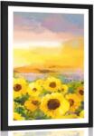 Dovido Poszter paszportuval napraforgó mező - 60x90 white